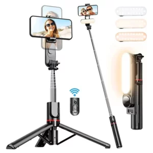 FANGTUOSI 2025 New L15 Wireless Selfie Stick Tripod Stand Foldable Monopod With Led Light For Smartphones Tiktok Shooting Live - Image 4