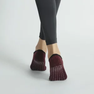 Yoga Socks Women Cotton Dot Silicone Non-slip Grip Pilates No-Show Socks - Image 6