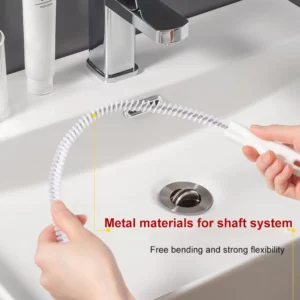 Pipe Dredging Brush Bathroom Hair Sewer Sink Cleaning Brush Drain Cleaner Flexible Cleaner Clog Plug Hole Remover Tool - Image 3