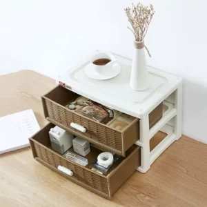 Drawer Style Storage Box Stackable Storage Container Home Cabinet Bedside Table Household Storage Organizer For Clothing Books - Image 6