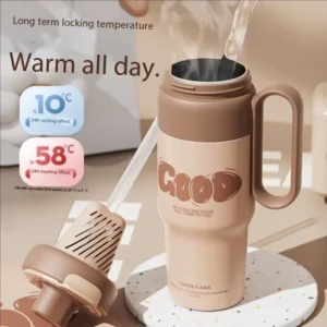 600ml Stainless Steel Water Bottle Portable Kettle Car Cup Outdoor Coffee Mug Thermal kettle - Image 1