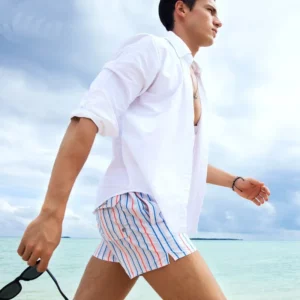 New Style Men Stripe Shorts Summer Shorts Men Hot Fashion Beach Shorts Men Board Shorts Plus Szie - Image 5