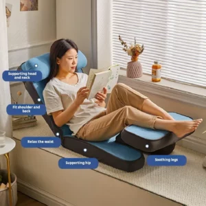 Multifunctional Folding Sofa for Lazy People Home Balcony Tatami Sitting and Reclining Bed Backrest Lumbar Support Cushion - Image 3