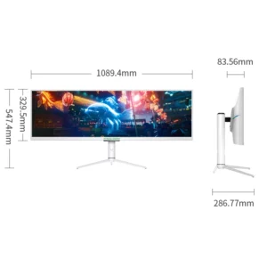 TITAN ARMY 43.8 inch 32:9 IPS ultra wide 120Hz HDR400 TypeC 65W fast charging clip design stock split screen computer display - Image 6