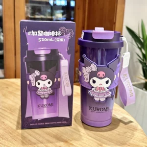 520ml Sanrio Hello Kitty Stainless Steel Thermos Kawaii Kuromi Cinnamoroll Girl Coffee Water Bottle Double Drinking Tumbler - Image 5