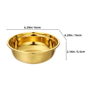 Stainless Steel Drain Basket Colander with Bowl Dish Basin Kitchen Accessory Rice Drainer Gadget Golden Fruit Mesh Strainer - Image 5