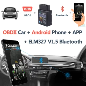 OBD2 ELM327 Bluetooth V2.1 OBDII ELM 327 WIFI V1.5 HH OBD ELM327 Bluetooth V2.1/2.1 OBD 2/II Diagnostic Tool Auto Code Scanner - Image 4