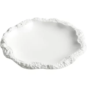 Rock Pattern Skirt Plate Dish Plate Household Ceramic Flat Plate Shallow Plate 2023 New Hotel Tableware Ins Wind Swing Plate - Image 5