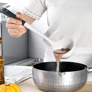 White Silicone Kitchen Cookware High Temperature Resistant Non-Stick ABS Handle Spatula Shovel Baking Tool Cooking Utensils Set - Image 4