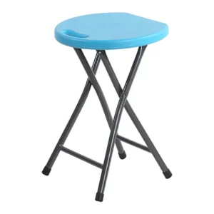 Folding Stool Household Plastic Round Bench Outdoor Portable Barstool Simple Dining Stools Student Dormitory Chair Spare Chairs - Image 4