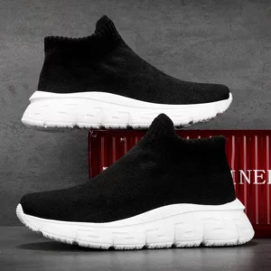 Womens Sneakers New Slip-On High Tops Women Sneakers Brand Fashion Breathable Men City Leisure Sock Shoes Female Tennis Trainers - Image 5