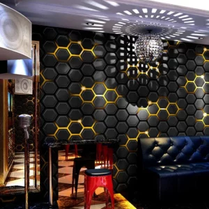KTV Wallpaper Wallpaper 3D Stereoscopic Technology Internet Cafe Background Live Theme E-sports Hotel Decoration Wall Covering - Image 2