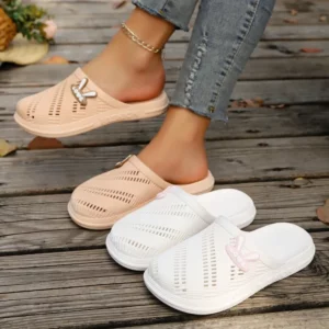 Women Flat Shoes 2025 New Solid Color Knitted Slip on Shoes Casual Breathable Ballet Flats Women Mesh Flat Shoes Loafers Woman - Image 1