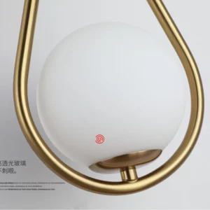 Nordic Creative Luxury Glass Ball LED Wall lamp Living room Metal Modern Minimalist Bedside Wall light Bedroom Lighting Fixtures - Image 5