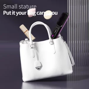 Electric LCD Usb Ceramic Heating Straight Hair Comb Wireless Portable Negative Ion Styling Tool Rechargeable Straightening Brush - Image 6