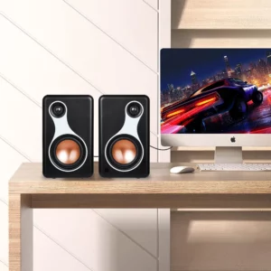 AIYIMA S500 Classic Bookshelf Speaker Bluetooth Wireless 120W Hifi Active Speakers For Home Computer Game Coaxial Optical RCA - Image 6