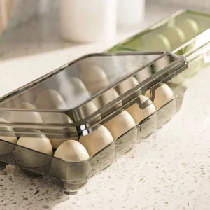 10/15 Grids Eggs Storage Box Plastic Transparent Portable Egg Fresh-keeping Case Refrigerator Storage Container Kitchen Tool - Image 5