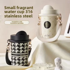 316 Stainless Steel Xiaoxiangfeng Thermos Cup High-end Coffee Cup Light Luxury Portable and Exquisite Female Birthday Gift Cup - Image 1