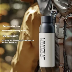 New Upgraded Sport Water Bottle, One Press Open Stainless Steel Thermos Bottle, Thermo Vacuum Flask for Outdoor Sport, 560ml - Image 2