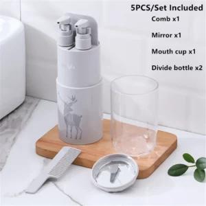 Portable Travel Wash Set Toothpaste Shampoo Storage Bottle Bathroom Multifunction Creative Travel Cup Toothbrush Organizer Box - Image 6