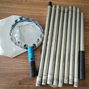 Stainless Steel Splicing Rod Fruit Picker 1.6/2.4/3.2/4M Telescopic Pole High Tree Orchard Picking Tool For Farm Garden Supplies - Image 6