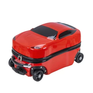 18 Inch 3D Cartoon Car Suitcase Can Sit and Ride on Luggage Kids Trolley Case Travel Suitcase - Image 2