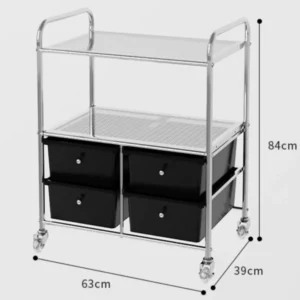 Warming Multi Solid Color Drawer Universal Wheel Storage Cabinet Clothing And Cosmetics Storage Box Household Storage Cabinet - Image 5