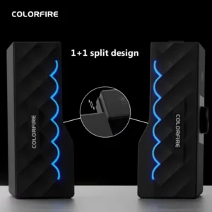 New Split Design Soundbar Speaker PC Accessories Gamer Lighting AUX USB LED Colorful RGB Speaker for Computer - Image 3