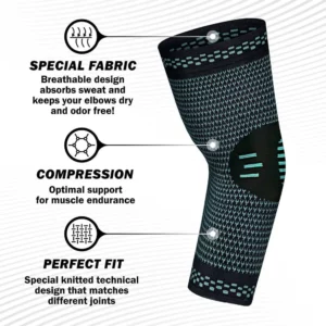 1PCS Elastic Elbow Brace Arm Sport Support Elbow Sport Safety Cotoveleira Breathable Arm Sleeve Elbow Pads Compression Coderas - Image 2