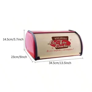 Creativity Bread Storage Box Large Capacity Stainless Steel Bread Cake Dessert Box Seal Container Kitchen Storage Organizer - Image 6