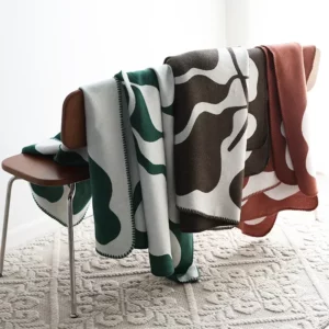Jacquard Imitation Cashmere Throw Blanket Soft Leisure Bedspread Home Decor Sofa Cover Nordic Classic Shawl Luxury Blanket Warm - Image 2