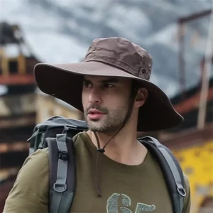 2024 New Fashion Summer Bucket Hat Cowboy Men Outdoor Fishing Hiking Beach Hats Mesh Breathable Anti UV Sun Cap Large Wide Brim - Image 5