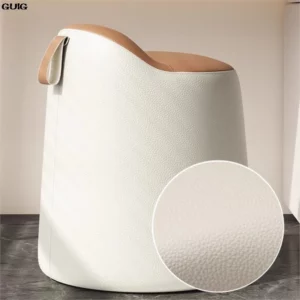 GUIG Modern Light Luxury Home Bedroom Rotating Makeup Stool Girls' Dressing Stool Simple Dressing Table Stool Round Stool - Image 5