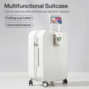 Mixi Carry On Luggage with Cup Phone Holder Hard Shell Rolling Travel Suitcase with Spinner Wheels 20 24 26 Inch M9290 - Image 5