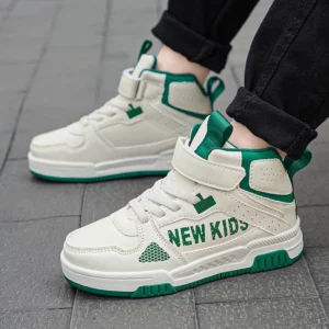 Winter Warm Kids Sneakers Boys Girls Skateboard Shoes Plush High Top Fashion Children Sports Tennis Walking Casual Warm Shoes - Image 2