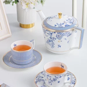 European Bone China Coffee Cups and Saucers Set Exquisite British Afternoon Tea Tea Set Gift Box Wedding Birthday Gift - Image 2