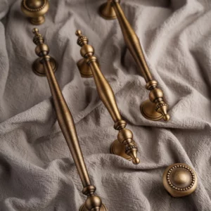 SANTAYA Bronze Solid Antique Brass Cabinet Handles Wardrobe Pull Cupboard Door Knob Kitchen Accessories Retro Furniture Hardware - Image 5
