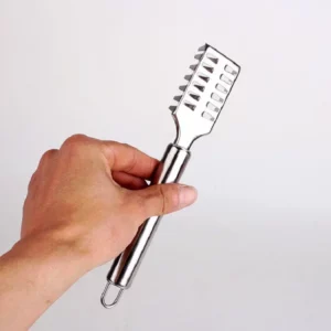 Fish Skin Brush Scraping Fishing Scale Brush Graters Kitchen Tools Fast Remove Fish Knife Cleaning Peeler Silver Seafood Tools - Image 2