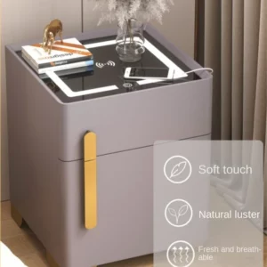 Intelligent bedside table safe integrated simple modern small-sized storage cabinet multifunctional safe bedside cabinet new - Image 3