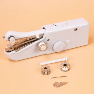 Portable Mini Sewing Machine Handheld Electric Sewing Machine with Bobbin for Needlework Handwork Home Travel Sewing Accessories - Image 1