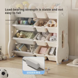 Children's toy storage large capacity classification multi-layer storage rack baby locker Shelf organizer Children's bookshelve - Image 4