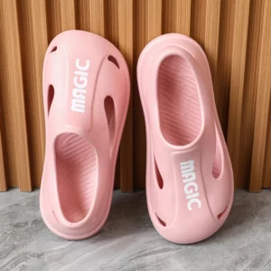 Eva shoes with a sense of stepping on shit summer fashion trendy wearing couples beach shoes thick-soled sandals men/women. - Image 4