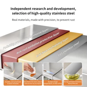 Expandable Microwave Oven Rack Shelf Kitchen Tableware Storage Counter Rice Cooker Stand Organizer Cutting Board Holder Shelves - Image 4