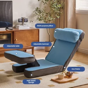 Multifunctional Folding Sofa for Lazy People Home Balcony Tatami Sitting and Reclining Bed Backrest Lumbar Support Cushion - Image 5
