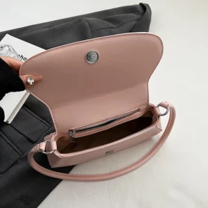 LEFTSIDE Simple Small Pu Leather Underarm Bags for Women 2024 Korean Fashion Females Armpit Bag Females Shoulder Bag Handbags - Image 6