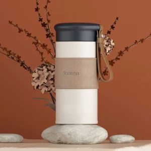 Cute Water Bottle Thermal Mug Portable Thermos Bottle For Tea Travel Insulated Coffee Cup Stainless Steel Vacuum Flask 330ml - Image 2