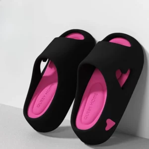 House Slipper Flip Flop Women Love Heart Platform Cloud Outdoor Indoor Summer Soft Sandal Slides Ladies Home Hotel Shoe Flat EVA - Image 2