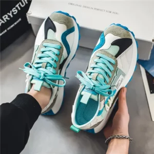 SYTK Fashion Designer Men Shoes Dissolve Thick Shoes Casual Sneakers Men Platform Trend Chunky Sneakers Walking Shoes - Image 4