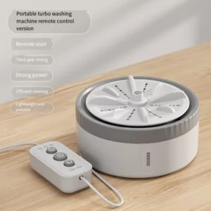 Mini Washing Machine Portable USB Rotating Turbo Fruit Ultrasonic Dishwasher For Clothes Home Kitchen Travel Remote Control미니세탁기 - Image 4