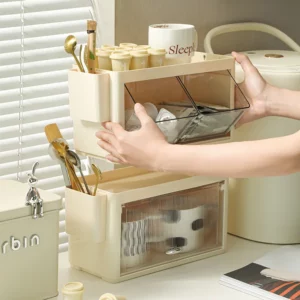 Tea Bag Storage Box Office Capsule Coffee Instant Milk Tea Finishing Shelf Transparent Acrylic Desktop Sundries Organizer Box - Image 3